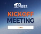 SPM Kickoff Meeting 2021xx from 2021xx