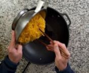 Step 04 - Heat wok, start cooking from wok