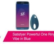 https://www.pinkcherry.com/products/satisfyer-powerful-one-ring-vibe (PinkCherry US)nhttps://www.pinkcherry.ca/products/satisfyer-powerful-one-ring-vibe (PinkCherry Canada)nn--nnHonestly, it&#39;s kind of hard to believe that, between dreaming up their ever-expanding line of clitoral stimulators, branching out in to anal toys, kegel tools and much more to come, Satisfyer has found the time to re-invent the cock ring. Clearly, there&#39;s some sort of sexy magic going on, because they&#39;ve done just that!