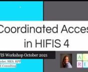 Presentation by Ali Ryder of ACRE Consulting that explores how to use HIFIS for Coordinated Access and three communities share their experience.