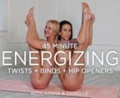 Danielle (https://onlyfans.com/danidrishti ) and Asana work up a sweat getting their bodies into a routine of Twists, Binds, and wide Hip Openers. Join them for 45 minutes of flexible fun yoga.nn2 FREE bonus videos with purchase nBehind the Scenes at the Waterfall Hole with AsananFairy Tales Art video with Amrita, Ellana, Audri + AsanannDownload our Spotify playlist nopen.spotify.com/user/19jknck241v708ffqcrjh58cb/playlist/1pgWQn4HHVeFJRRelv7I13?si=ZDqcwmByR2auHy7v8QfhvwnnYou can find our lovely