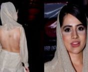 Bare back &amp; makeup blunder! Urfi Javed’s outfit gets trolled again. Urfi Javed stepped out for a dinner date with her friends yesterday and the Bigg Boss OTT star was greeted by the paparazzi and asked about the recent win of Divya Agarwal. What caught attention of the netizens once Urfi’s videos and photos were out, was her risqué look for the evening. With her head fully covered in a shimmer dupatta, the actress wore a mini skirt with a backless top. Another thing was her patchy makeu