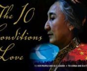 THE 10 CONDITIONS OF LOVE is a story of a woman, a man, a family, a people and a homeland.It is the story of Rebiya Kadeer, China&#39;s nightmarethe woman it accuses of inciting terrorism.nnIt is also the story of the other Tibet-the country its people call East Turkestan, but which the Chinese call Xinjiang Province-the other stain on China&#39;s moral character.nnIt is a big story:a story of the ruthless oppression of 20-million people; of the global politics of energy; of Super Power