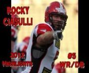 #5 - Marburg Mercenaries - German Football LeaguenWR/DB/Long Snapper (emergency KR/PR)nHighlights are from the 12 games I played in throughout the 2012 seasonnnCheck out some of my other highlight films:n(All videos prior to 2014 are also available on VIMEO)nn2014 Schwäbisch Hall Unicorns (Germany)n- Season Retrospective: http://youtu.be/4Qm-WYHCYVsn- Abbreviated Defensive Highlights: http://youtu.be/jse7EiFFfRYn- Abbreviated Defensive Highlights (without music): http://youtu.be/WtCkD6sZ5m8n- A