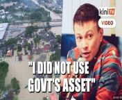 Prime Minister Ismail Sabri Yaakob&#39;s son-in-law today denied using a government-owned helicopter to rescue him from being trapped in the country&#39;s worst flooding in recent years.&#60;br/&#62;&#60;br/&#62;Fashion designer Jovian Mandagie was responding to critics who alleged that he got the help due to his status as the son-in-law to the premier.