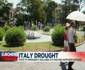 Parts of northern Italy have already been rationing drinking water to try and deal with the problem.