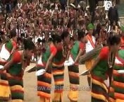 Watch the exciting dance by the Kachari women from Assam gracefully dancing by balancing the plate at Hornbill festival in Kisama village, Nagaland.&#60;br/&#62;&#60;br/&#62;Kachari is a generic term applied to a number of ethnic groups predominantly in Assam speaking Tibeto-Burman languages or claiming a common ancestry. The Dimasa people (or Dima-basa, and also called Dimasa-Kachari) are a group of people in Assam, in northeastern India. Dimasa mythology says they are the children of Bangla Raja and the great divine bird Arikhidima. Bangla Raja&#39;s six sons—Sibrai, Doo Raja, Naikhu Raja, Waa Raja, Gunyung Brai Yung, and Hamyadao—and Arikhidima are their ancestors, and in Dimasa belief, are ancestral Gods. They are called Madai in Dimasa. Evil spirits born of the seven eggs of Arikhidima are responsible for disease, suffering and natural calamities.&#60;br/&#62;&#60;br/&#62;Ancient Dimasa tradition maintains that sixty thousand moons (Lunar months) ago, they left their ancestral land when it suffered a severe drought. After a long wandering, they settled at Di-laobra Sangibra, the confluence of the Brahmaputra and Sangi or Di-tsang. There they held a great assembly. The place is the present West Bengal area where the River Ganges and the Brahmaputra join, and where the Kacharis established their first Seat. Over time, their kingdom over large territories.&#60;br/&#62;&#60;br/&#62;The Dimasa are part of the greater Kachari group—one of the ancient Kachari tribes. They live mostly in the northern half of the Dima Hasao District, an administrative district of the Indian state of Assam that includes the ravines of the Jatinga valley and adjoining land. The name &#39;Dimasa&#39; most probably stands for &#92;