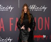 https://www.maximotv.com &#60;br/&#62;B-roll footage: Singer and model Avamarie (@avamariesmusic) on the red carpet at Affinity Nightlife&#39;s &#39;A Night of Style&#39; official after-party for LA Fashion Week on Saturday, March 23, 2024, at Godfrey in Los Angeles, California, USA. This video is only available for editorial use in all media and worldwide. To ensure compliance and proper licensing of this video, please contact us. ©MaximoTV