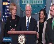 Vice President Mike Pence discusses the latest coronavirus cases and death toll in the U.S., and the measures the Trump administration is taking. Pence and members of the task force speak at a press briefing in at the White House. (Excerpt)