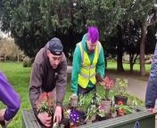 Up The Garden Bath install new planters at Central Park from assam la bath xxx video