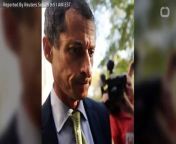 Former U.S. Congressman Anthony Weiner was sentenced to 21 months in prison on Monday for sending sexually explicit messages to a 15-year-old girl, setting off a scandal that played a role in the 2016 U.S. presidential election.