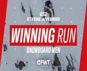Jonathan Penfield Snowboard Men Winning Run - 2024 YETI Xtreme Verbier from run h