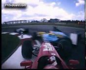 F1 2003 Malaysia Start First Lap Onboard Schumacher from pov lap dance