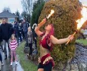 Hartlepool&#39;s Clavering Primary School celebrated its 50th birthday with an LED light show, fire eaters and a lantern trail made by pupils at the school.&#60;br/&#62;