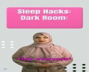 Dark Room: Ensure your bedroom is completely dark. Darkness signals your body to produce melatonin, the sleep hormone. (Video: Show a dark room with a caption &#92;