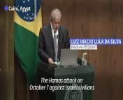 Brazilian President Luiz Inacio Lula da Silva calls to &#92;