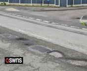 Residents are baffled after the council could &#39;only afford&#39; to repair a stretch of their pothole-filled road - leaving most of it full of holes.&#60;br/&#62;&#60;br/&#62;Last week workers visited Caernarvon Road in Cheltenham, Gloucestershire, after weeks of complaints from residents over the state of the road.&#60;br/&#62;&#60;br/&#62;But they only filled in huge potholes on a small stretch - around 160m - leaving the remaining bit of around 800m filled with potholes, up to 50cm in size.&#60;br/&#62;&#60;br/&#62;Residents claim the council told they they only had enough cash in the kitty to fill in the tiny stretch.&#60;br/&#62;&#60;br/&#62;And a council spokesperson confirmed they were making the &#92;