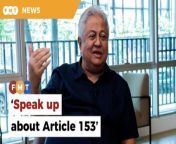 Zaid Ibrahim asks why Article 153 of the Federal Constitution, which deals with the ‘special position’ of Bumiputeras, is being treated like the elephant in the room.&#60;br/&#62;&#60;br/&#62;Read More: https://www.freemalaysiatoday.com/category/nation/2024/02/21/zaid-pans-anwar-for-brushing-off-call-to-review-bumiputera-privileges/&#60;br/&#62;&#60;br/&#62;Free Malaysia Today is an independent, bi-lingual news portal with a focus on Malaysian current affairs.&#60;br/&#62;&#60;br/&#62;Subscribe to our channel - http://bit.ly/2Qo08ry&#60;br/&#62;------------------------------------------------------------------------------------------------------------------------------------------------------&#60;br/&#62;Check us out at https://www.freemalaysiatoday.com&#60;br/&#62;Follow FMT on Facebook: http://bit.ly/2Rn6xEV&#60;br/&#62;Follow FMT on Dailymotion: https://bit.ly/2WGITHM&#60;br/&#62;Follow FMT on Twitter: http://bit.ly/2OCwH8a &#60;br/&#62;Follow FMT on Instagram: https://bit.ly/2OKJbc6&#60;br/&#62;Follow FMT on TikTok : https://bit.ly/3cpbWKK&#60;br/&#62;Follow FMT Telegram - https://bit.ly/2VUfOrv&#60;br/&#62;Follow FMT LinkedIn - https://bit.ly/3B1e8lN&#60;br/&#62;Follow FMT Lifestyle on Instagram: https://bit.ly/39dBDbe&#60;br/&#62;------------------------------------------------------------------------------------------------------------------------------------------------------&#60;br/&#62;Download FMT News App:&#60;br/&#62;Google Play – http://bit.ly/2YSuV46&#60;br/&#62;App Store – https://apple.co/2HNH7gZ&#60;br/&#62;Huawei AppGallery - https://bit.ly/2D2OpNP&#60;br/&#62;&#60;br/&#62;#FMTNews #ZaidIbrahim #AnwarIbrahim #Bumiputera #Article153