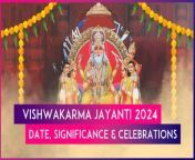 As per ancient texts, Lord Vishwakarma was born on the Trayodashi day of the Magh which corresponds to January or February in the Gregorian calendar. Lord Vishwakarma is believed to be the first engineer or architect of the universe. Lord Vishwakarma is also known to have created the trident of Mahadev, Sudarshan Chakra, and many other divine weapons. Vishwakarma Jayanti 2024 will be celebrated on Thursday, February 22. Watch the video to know more.&#60;br/&#62;