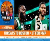 In today&#39;s episode of The Big 3 Podcast, hosts A. Sherrod Blakely, Gary Washburn, and Kwani A. Lunis discuss the Boston Celtics&#39; impressive nine-game winning streak and explore the biggest threats to Boston in the Eastern Conference. The conversation then shifts to Jayson Tatum&#39;s MVP campaign, which is gaining momentum, and they debate what Tatum needs to do to break through in the MVP conversation.&#60;br/&#62;&#60;br/&#62;TIMELINE:&#60;br/&#62;&#60;br/&#62;0:00 The Celtics&#39; impressive nine-game winning streak&#60;br/&#62;&#60;br/&#62;10:37 Identifying the biggest threats to Boston in the Eastern Conference&#60;br/&#62;&#60;br/&#62;20:00 The growing momentum of Jayson Tatum&#39;s MVP campaign&#60;br/&#62;&#60;br/&#62;Get in on the excitement with PrizePicks, America’s No. 1 Fantasy Sports App, where you can turn your hoops knowledge into serious cash. Download the app today and use code CLNS for a first deposit match up to &#36;100! Pick more. Pick less. It’s that Easy! Football season may be over, but the action on the floor is heating up. Whether it’s Tournament Season or the fight for playoff homecourt, there’s no shortage of high stakes basketball moments this time of year. Quick withdrawals, easy gameplay and an enormous selection of players and stat types are what make PrizePicks the #1 daily fantasy sports app!