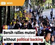 However, ex-chief Maria Chin Abdullah believes yesterday’s rally was a good start, with many younger Malaysians taking part.&#60;br/&#62;&#60;br/&#62;Read More: &#60;br/&#62;https://www.freemalaysiatoday.com/category/nation/2024/02/29/bersih-rallies-will-stay-muted-without-political-backing-says-analyst/&#60;br/&#62;&#60;br/&#62;Laporan Lanjut: &#60;br/&#62;https://www.freemalaysiatoday.com/category/bahasa/tempatan/2024/02/29/perhimpunan-bersih-akan-senyap-tanpa-sokongan-politik-kata-penganalisis/&#60;br/&#62;&#60;br/&#62;Free Malaysia Today is an independent, bi-lingual news portal with a focus on Malaysian current affairs.&#60;br/&#62;&#60;br/&#62;Subscribe to our channel - http://bit.ly/2Qo08ry&#60;br/&#62;------------------------------------------------------------------------------------------------------------------------------------------------------&#60;br/&#62;Check us out at https://www.freemalaysiatoday.com&#60;br/&#62;Follow FMT on Facebook: https://bit.ly/49JJoo5&#60;br/&#62;Follow FMT on Dailymotion: https://bit.ly/2WGITHM&#60;br/&#62;Follow FMT on X: https://bit.ly/48zARSW &#60;br/&#62;Follow FMT on Instagram: https://bit.ly/48Cq76h&#60;br/&#62;Follow FMT on TikTok : https://bit.ly/3uKuQFp&#60;br/&#62;Follow FMT Berita on TikTok: https://bit.ly/48vpnQG &#60;br/&#62;Follow FMT Telegram - https://bit.ly/42VyzMX&#60;br/&#62;Follow FMT LinkedIn - https://bit.ly/42YytEb&#60;br/&#62;Follow FMT Lifestyle on Instagram: https://bit.ly/42WrsUj&#60;br/&#62;Follow FMT on WhatsApp: https://bit.ly/49GMbxW &#60;br/&#62;------------------------------------------------------------------------------------------------------------------------------------------------------&#60;br/&#62;Download FMT News App:&#60;br/&#62;Google Play – http://bit.ly/2YSuV46&#60;br/&#62;App Store – https://apple.co/2HNH7gZ&#60;br/&#62;Huawei AppGallery - https://bit.ly/2D2OpNP&#60;br/&#62;&#60;br/&#62;#FMTNews #MariaChinAbdullah #Bersih #Rally