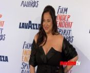 https://www.maximotv.com &#60;br/&#62;B-roll footage: Maria Russell on the blue carpet at the 39th annual Film Independent Spirit Awards on Sunday, February 25, 2024, at 1550 Pacific Coast Highway, Lot 1, North Santa Monica, California, USA. The Spirit Awards are Film Independent’s largest annual celebration, making year-round programming for filmmakers and film-loving audiences possible while amplifying the voices of independent storytellers and celebrating their diversity, originality, and uniqueness of vision. This video is only available for editorial use in all media and worldwide. To ensure compliance and proper licensing of this video, please contact us. ©MaximoTV&#60;br/&#62;