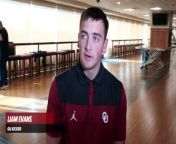 Sooners&#39; kicker and former Moore (OK) standout Liam Evans speaks to reporters on March 6, 2024.