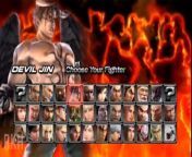 Story mode gameplay of Devil Jin. Tekken Dark Resurrection for Playstation Portable (PSP)