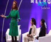 Sarah Ferguson hosted a panel conversation with young leaders at the Global Citizen Now conference on Wednesday March 7, 2024, admitting her generation has a lot to answer for when it comes to damage to the global environment. Video via AAP.