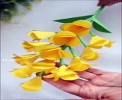 In this video very nice designs and flowers were made from paper and that too by hands.