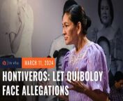 Senator Risa Hontiveros urges fellow senators to set aside friendship after several of her colleagues called for the reversal of a Senate contempt order against Quiboloy.&#60;br/&#62;&#60;br/&#62;Full story: https://www.rappler.com/philippines/hontiveros-message-senators-set-aside-frienship-let-quiboloy-face-allegations/
