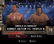 WWE Triple H vs Randy Orton Raw 3 January 2005 | SmackDown vs Raw 2006 PCSX2 from boollywood h