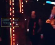 The Rock walk behind Roman reigns off air like a bodyguard as they head backstage on WWE SMACKDOWN