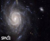 The Hubble Space Telescope captures stunning imagery of barred spiral galaxy UGC 678. The galaxy is located about 260 million light-years away from Earth in the Pisces constellation. &#60;br/&#62;&#60;br/&#62;Credit: Space.com &#124; footage courtesy: ESA/Hubble &amp; NASA, C. Kilpatrick, R. J. Foley &#124; mash mix by Steve Spaleta