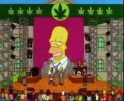 Homer Simpson on Drugs smoking Pot in one of the funniest Simpsons Episodes ever