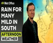 More rain to come, low pressure systems continue to dominate – This is the Met Office UK Weather forecast for the afternoon of 14/03/24. Bringing you today’s weather forecast is Alex Deakin.