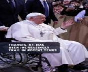 Pope Francis says he has no intention of resigning as he feels his health is good enough to allow him to carry on. He reassures about his condition, saying he would only consider quitting in case of a ‘serious physical impediment.’&#60;br/&#62;&#60;br/&#62;Full story: https://www.rappler.com/world/global-affairs/pope-says-resigning-only-distant-hypothesis/