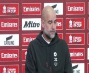 Manchester City manager Pep Guardiola on the fitness of Kevin de Bruyne, Ederson and Jack Grealish for their FA Cup quarter-final with Newcastle&#60;br/&#62;Manchester, UK