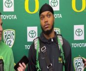 Oregon Ducks wide receiver Troy Franklin discusses preparing for the 2024 NFL Draft at Pro Day in Eugene.
