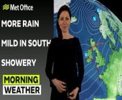 Rain or shower today, wet for most places as slow moving weather front extends northwards – This is the Met Office UK Weather forecast for the morning of 14/03/24. Bringing you today’s weather forecast is Clare Nasir