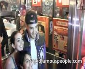 iam Payne steps out in New York City and a few fans ask him to take pictures.