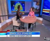 Knox tells Robin Roberts the new murder conviction hit her &#92;