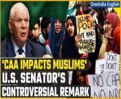 Discover the latest remarks from a US Senator expressing deep concern about the impact of India&#39;s Citizenship Amendment Act (CAA) on Muslims in the country. Stay informed on the global reaction to this significant development. &#60;br/&#62; &#60;br/&#62; &#60;br/&#62;#CAA #CAAImpactonMuslims #CAAImplemented #USSenator #BenCardin #BenCardinonCAA #CitizenshipAmendmentAct #NarendraModi #Oneindia&#60;br/&#62;~HT.178~PR.274~ED.194~GR.122~
