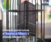 &#39;Breakfast at Tiffany’s&#39; rare edition with diamonds&#60;br/&#62;&#60;br/&#62;A special edition of Truman Capote&#39;s ‘Breakfast at Tiffany&#39;s,’ adorned with diamonds and a sapphire, is being sold for &#36;1.5 million to celebrate the author&#39;s 100th birthday. This unique book, signed by Capote, is showcased at the New York International Antiquarian Book Fair.&#60;br/&#62;&#60;br/&#62;Video by AFP &#60;br/&#62;&#60;br/&#62;Subscribe to The Manila Times Channel - https://tmt.ph/YTSubscribe &#60;br/&#62;Visit our website at https://www.manilatimes.net &#60;br/&#62; &#60;br/&#62;Follow us: &#60;br/&#62;Facebook - https://tmt.ph/facebook &#60;br/&#62;Instagram - https://tmt.ph/instagram &#60;br/&#62;Twitter - https://tmt.ph/twitter &#60;br/&#62;DailyMotion - https://tmt.ph/dailymotion &#60;br/&#62; &#60;br/&#62;Subscribe to our Digital Edition - https://tmt.ph/digital &#60;br/&#62; &#60;br/&#62;Check out our Podcasts: &#60;br/&#62;Spotify - https://tmt.ph/spotify &#60;br/&#62;Apple Podcasts - https://tmt.ph/applepodcasts &#60;br/&#62;Amazon Music - https://tmt.ph/amazonmusic &#60;br/&#62;Deezer: https://tmt.ph/deezer &#60;br/&#62;Tune In: https://tmt.ph/tunein&#60;br/&#62; &#60;br/&#62;#TheManilaTimes &#60;br/&#62;#worldnews &#60;br/&#62;#expensive &#60;br/&#62;#specialedition