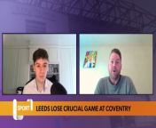 Dan Wales is joined by Lee Sobot from the Yorkshire Evening Post to discuss all the latest from Leeds United, including upcoming fixtures and the youth side close to cup final glory.