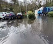 Video shows part of the Tesco car park in Douglas under water
