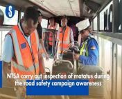 The National Safety and Transport Authority carried out an inspection of matatus at Kasarani Police Station during the 3-month road safety campaign awareness in collaboration with the Matatu Owners Association.