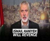 The Israeli Defense Force, or IDF, killed three sons of Hamas leader Ismail Haniyeh on Wednesday, April 10, 2024. Ismail Haniyeh also responded to the deaths of his three sons and promised to carry out a retaliatory attack.&#60;br/&#62;&#60;br/&#62;Ismail Haniyeh received news of his sons&#39; deaths while he was in the hospital in Doha, Qatar. At that time, he was visiting injured Palestinians who had been evacuated from the Gaza Strip. An aide received the news and immediately called Ismail Haniyeh.&#60;br/&#62;Hearing the sad news, Ismail Haniyeh just nodded and looked down. He slowly walked out of the room. Ismail Haniyeh also confirmed the death in an interview with Al-Jazera, saying that his son was a target on the way to liberate Jerusalem and the Al-Aqsa mosque.&#60;br/&#62;&#60;br/&#62; Ismail Haniyeh admitted that he would not be afraid; in fact, Hamas&#39; position would not soften, and he was likely to increasingly want revenge after the death of his son and defend the residents of Gaza, Palestine, who were oppressed by Israeli Zionists.&#60;br/&#62;&#60;br/&#62;Hamas leader Ismail Haniyeh&#39;s three children and four grandchildren were killed in a deadly attack by the Israeli army on Wednesday, April 10, 2024. It is known that they were on a family visit on the first day of Eid al-Mubarak at a refugee camp.&#60;br/&#62;Ismail Haniyeh&#39;s three children are named Hazem, Amir, and Muhammad. &#60;br/&#62;&#60;br/&#62;This incident occurred in the midst of ceasefire negotiation efforts carried out by Hamas, Egypt, Israel, and the United States. The Israeli military, in its statement, confirmed that it had targeted Ismail Haniyeh&#39;s family. They described Ismail Haniyeh&#39;s sons as members of the Hamas military who were carrying out terror campaigns in the Gaza Strip.&#60;br/&#62;&#60;br/&#62;In response to the deaths of his son and grandson, Ismail Haniyeh chose to be grateful, according to him. His family was martyred by his statement. Ismail Haniyeh also said that the attack on his family was proof of Israel&#39;s failure because it continues to face Palestinian fighters in Gaza.&#60;br/&#62;&#60;br/&#62;Ismail Haniyeh stated that the killing would not change Hamas&#39; position in the ongoing ceasefire negotiations. The news of the deaths of his son and grandson was reported when Ismail Haniyeh was in Doha, Qatar.&#60;br/&#62;&#60;br/&#62;&#60;br/&#62;