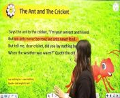 Poem 01 The Ant and the Cricket from ant xana