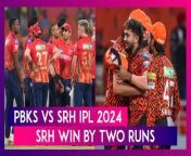 Sunrisers Hyderabad defeated Punjab King by two runs to secure their third win of the IPL 2024. Defending 183 runs, SRH restricted PBKS to 180/6.&#60;br/&#62;